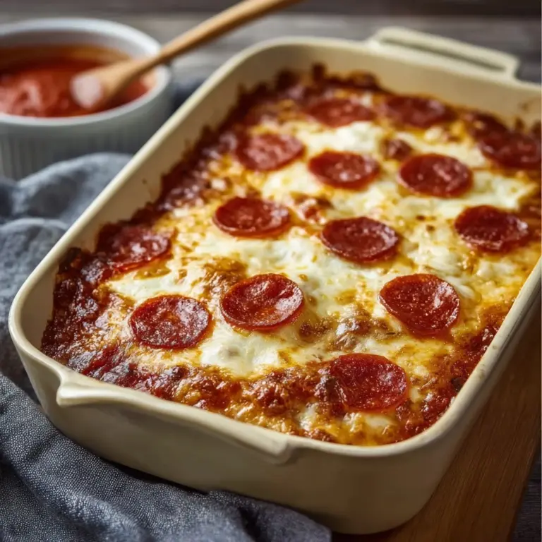 Pizza Style Cottage Cheese Bake Recipe