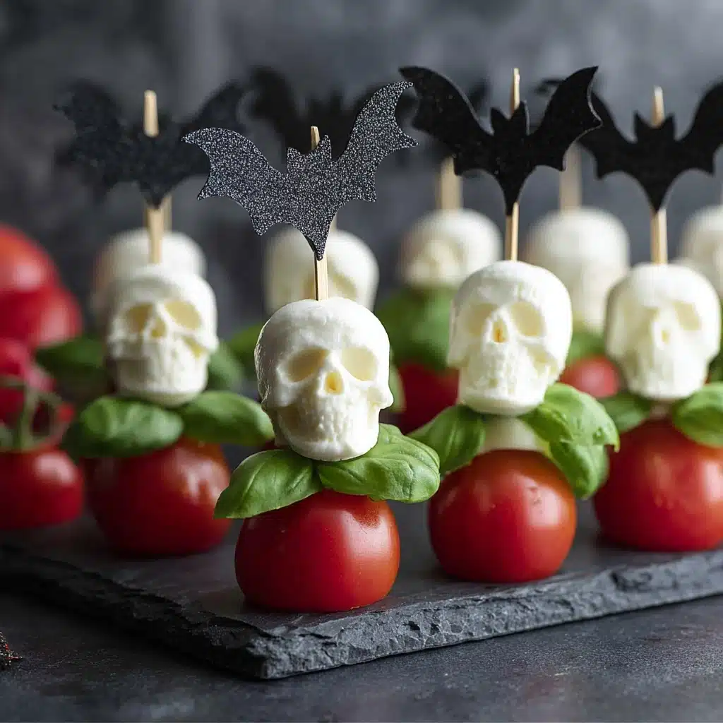 Caprese Skull Skewers Recipe - Recipe Image