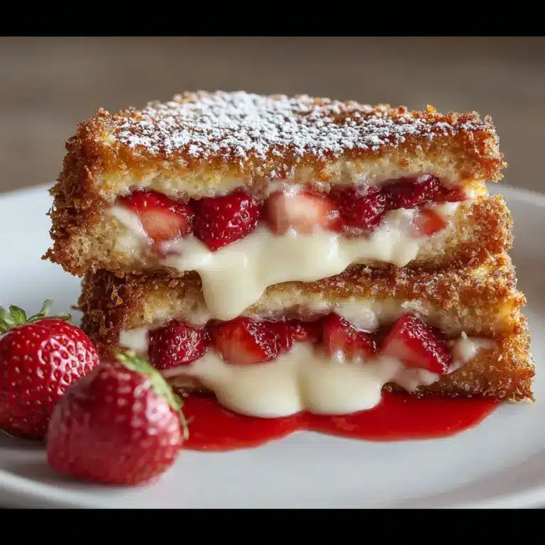 Fried Strawberry Cheesecake Sandwiches Recipe