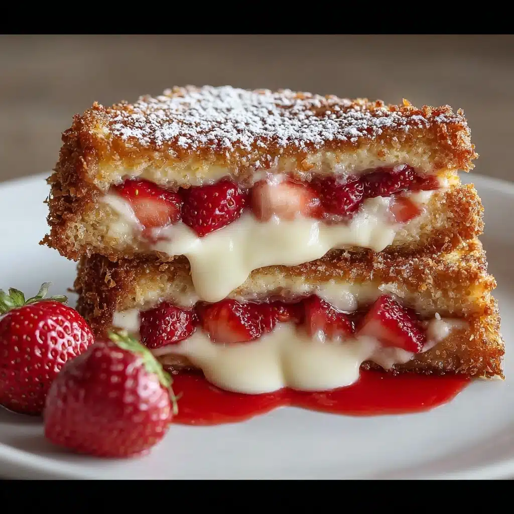 Fried Strawberry Cheesecake Sandwiches Recipe