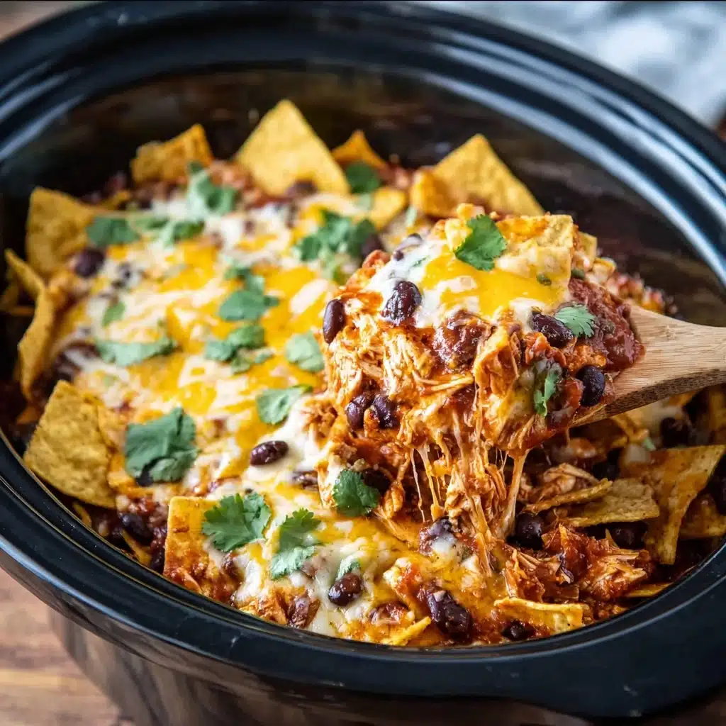 Crockpot Chicken Enchilada Casserole Recipe