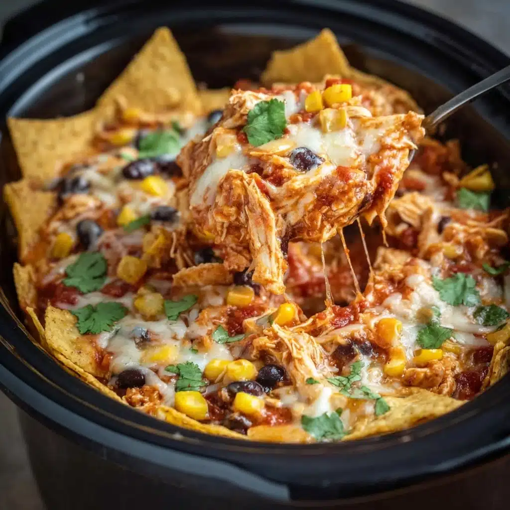 Crockpot Chicken Enchilada Casserole Recipe - Recipe Image