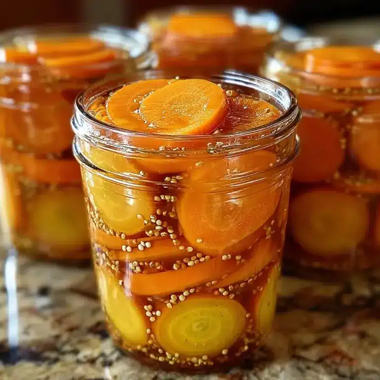 Hot Honey Pickled Carrots