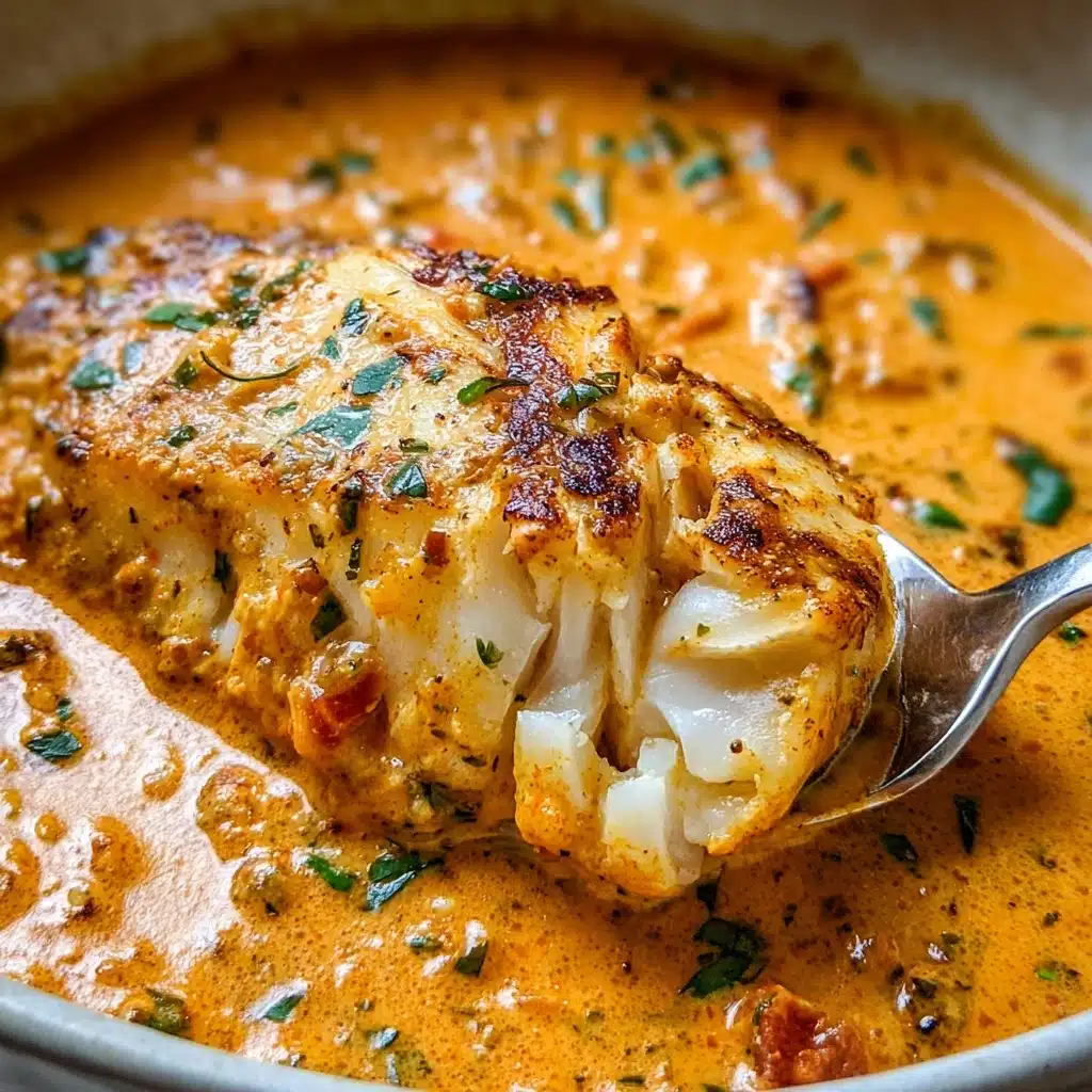 Tilapia in Roasted Pepper Sauce