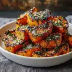 Garlic Parmesan Roasted Sweet Potatoes Recipe