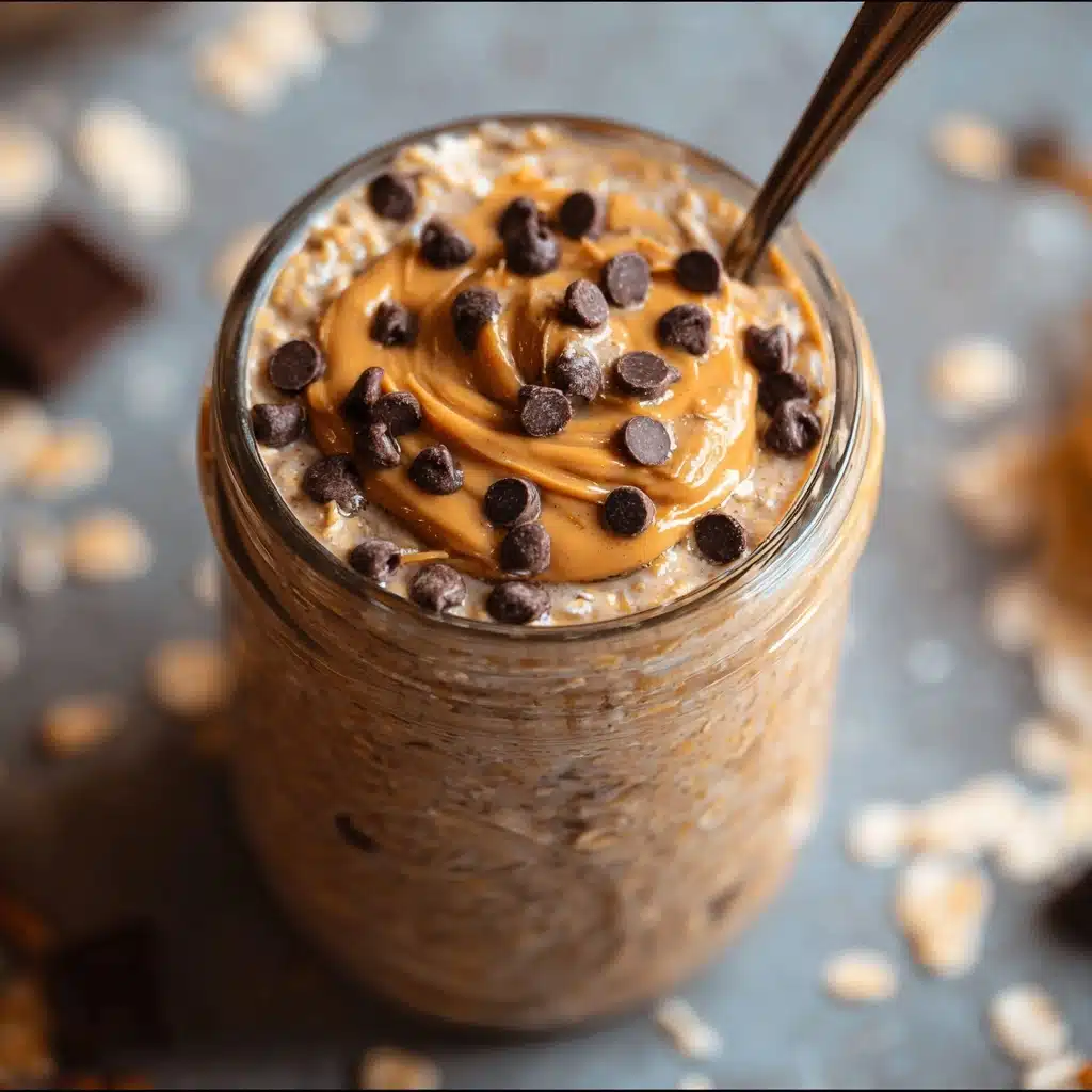 Chocolate Peanut Butter Overnight Oats Recipe