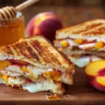 Honey Peach White Cheddar Grilled Cheese Sandwich Recipe