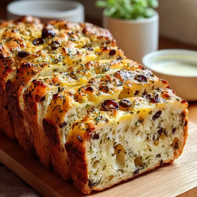Savory Quick Bread With Cheese And Olives Recipe