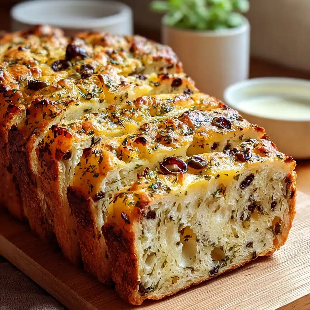 Savory Quick Bread With Cheese And Olives Recipe