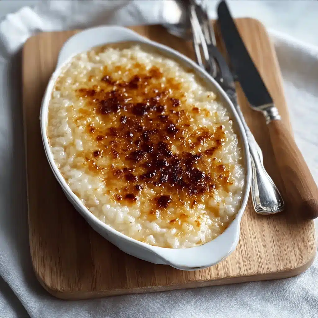Irresistibly Creamy Condensed Milk Baked Rice Pudding Recipe - Recipe Image
