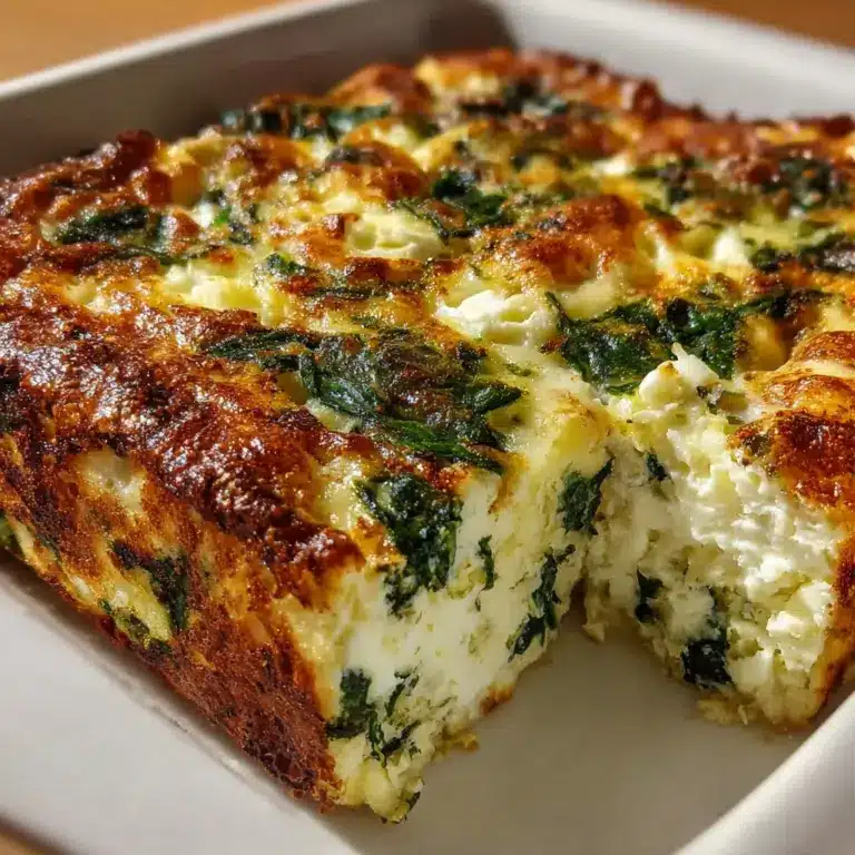 Spinach Cottage Cheese Egg Bake – High Protein Recipe