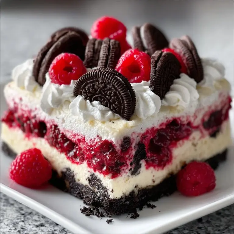 Raspberry Chocolate Lasagna Recipe