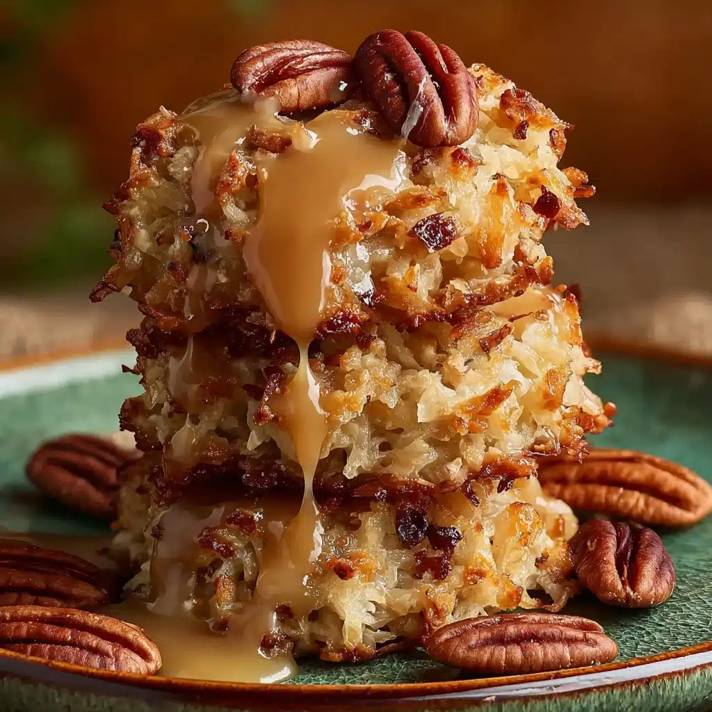 No-Bake Coconut Pecan Praline Cookies Recipe - Recipe Image