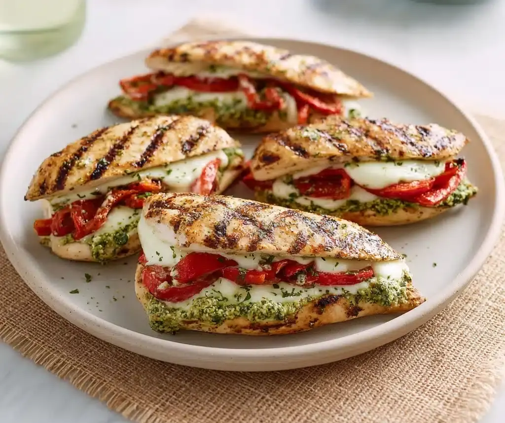 Healthy Pesto Stuffed Chicken Breast Recipe