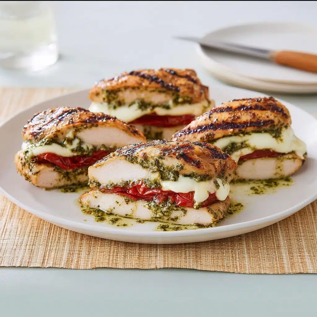 Healthy Pesto Stuffed Chicken Breast Recipe - Recipe Image