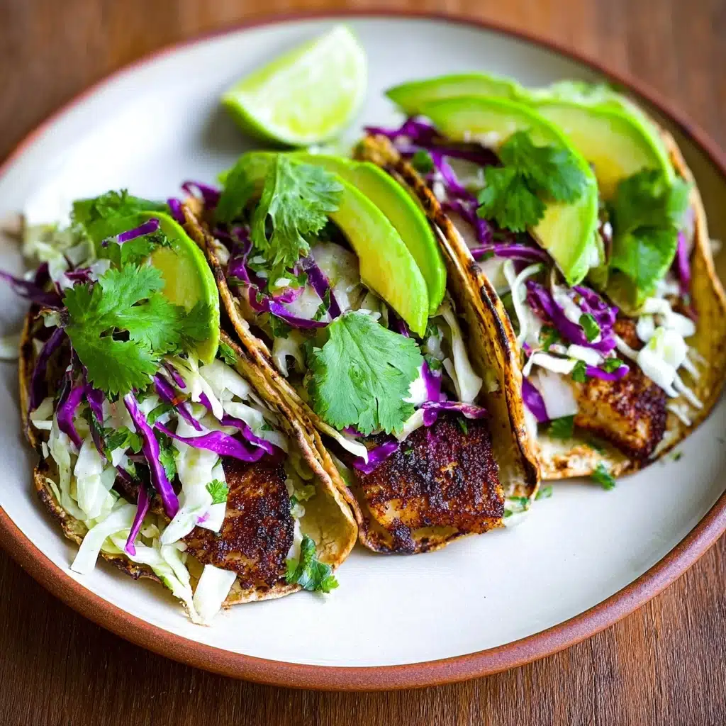 Fish Tacos with Cilantro Lime Cabbage Slaw Recipe - Recipe Image