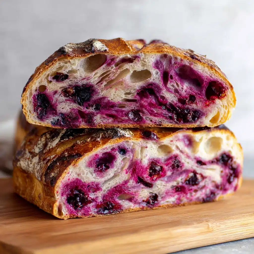 Mixed Berry Sourdough Focaccia Recipe - Recipe Image