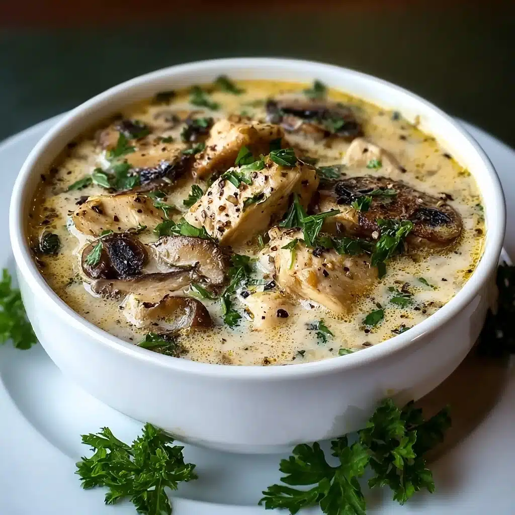 Comforting Rotisserie Chicken and Mushroom Soup Recipe