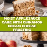 Applesauce Cake with Cinnamon Cream Cheese Frosting Recipe