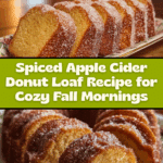Spiced Apple Cider Donut Loaf