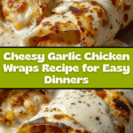 Cheesy Garlic Chicken Wraps Recipe