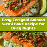 Teriyaki Salmon Sushi Bake Recipe