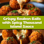Reuben Balls with Spicy Thousand Island Dipping Sauce Recipe