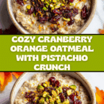 Cranberry Orange Oatmeal Recipe
