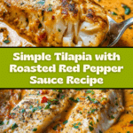 Tilapia in Roasted Pepper Sauce