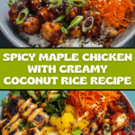 Spicy Maple Chicken & Coconut Rice Recipe