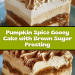 Pumpkin Spice Gooey Cake with Cream Cheese Frosting Recipe