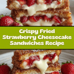 Fried Strawberry Cheesecake Sandwiches Recipe