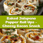 Baked Jalapeno Popper Roll Ups Recipe