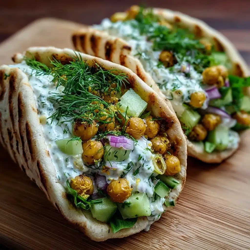 Cucumber Chickpea Pita Pockets Recipe - Recipe Image