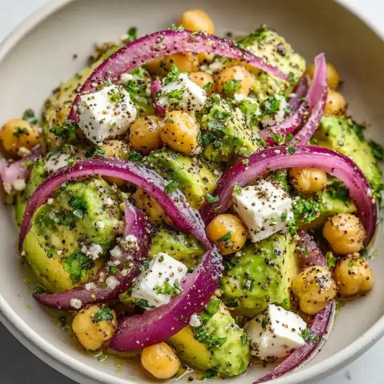 Chickpea Feta Avocado Salad Recipe