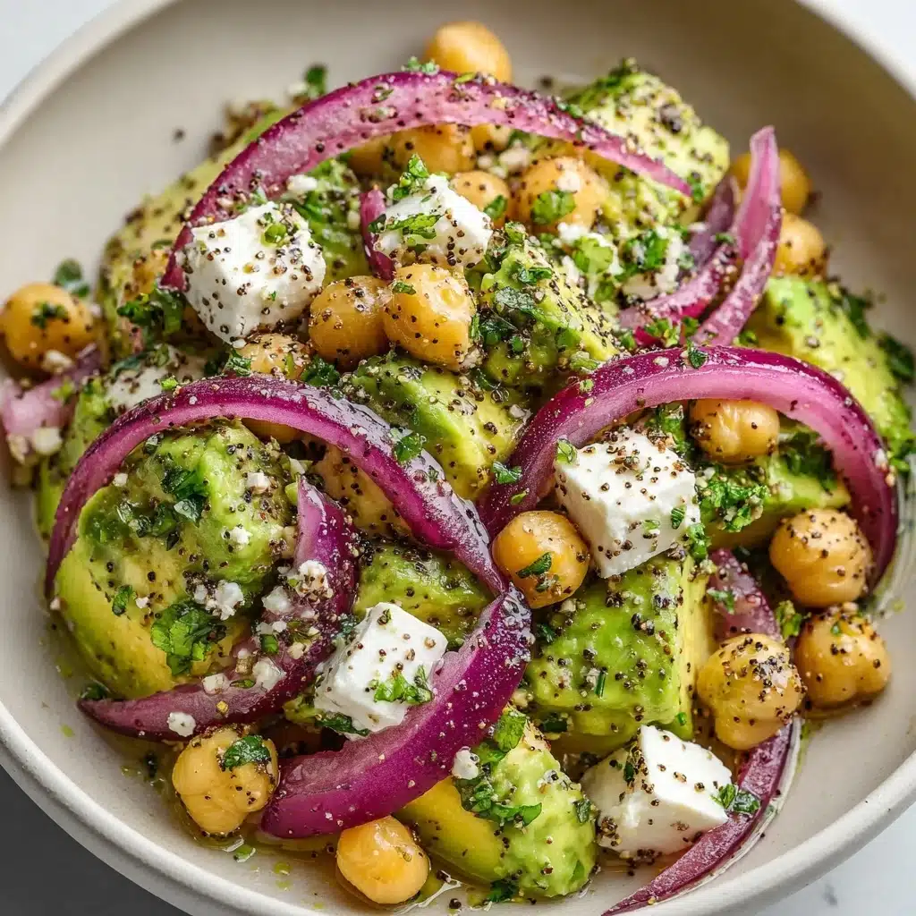 Chickpea Feta Avocado Salad Recipe - Recipe Image