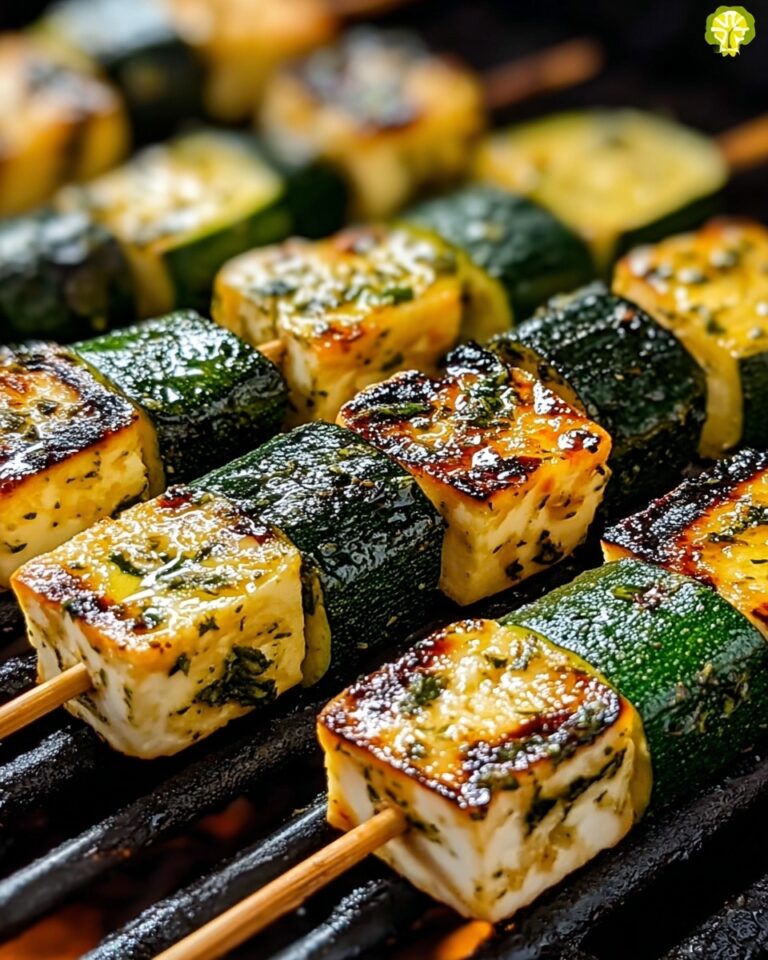 Garlic Butter Zucchini Skewers Recipe