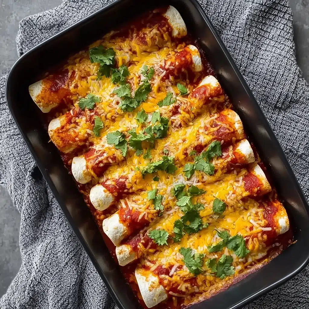Ground Turkey Black Bean Enchiladas Recipe - Recipe Image