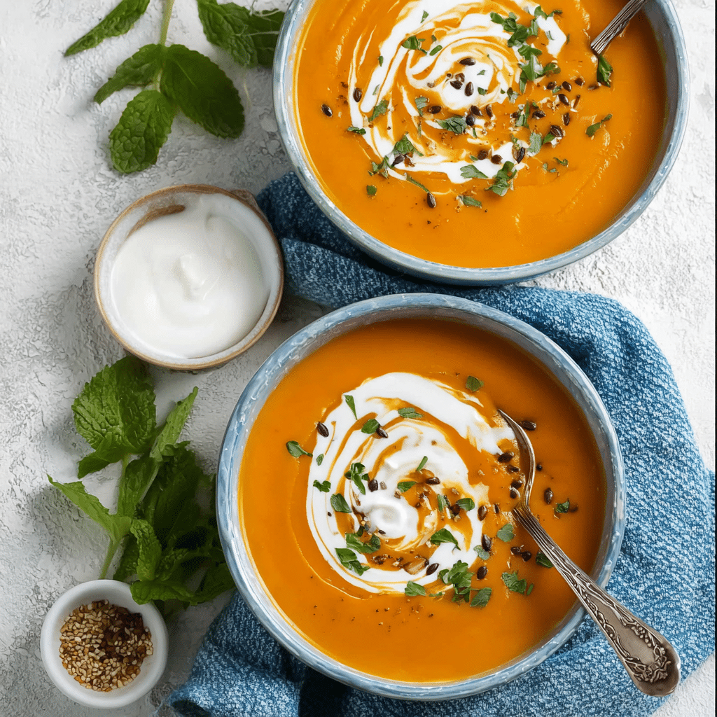 One Pot Creamy Carrot Lentil Soup Recipe