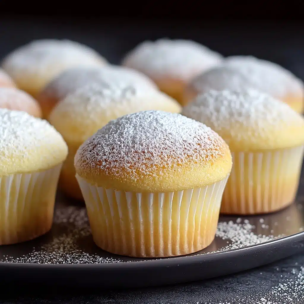 Fluffy Japanese Cotton Cheesecake Cupcakes Recipe - Recipe Image