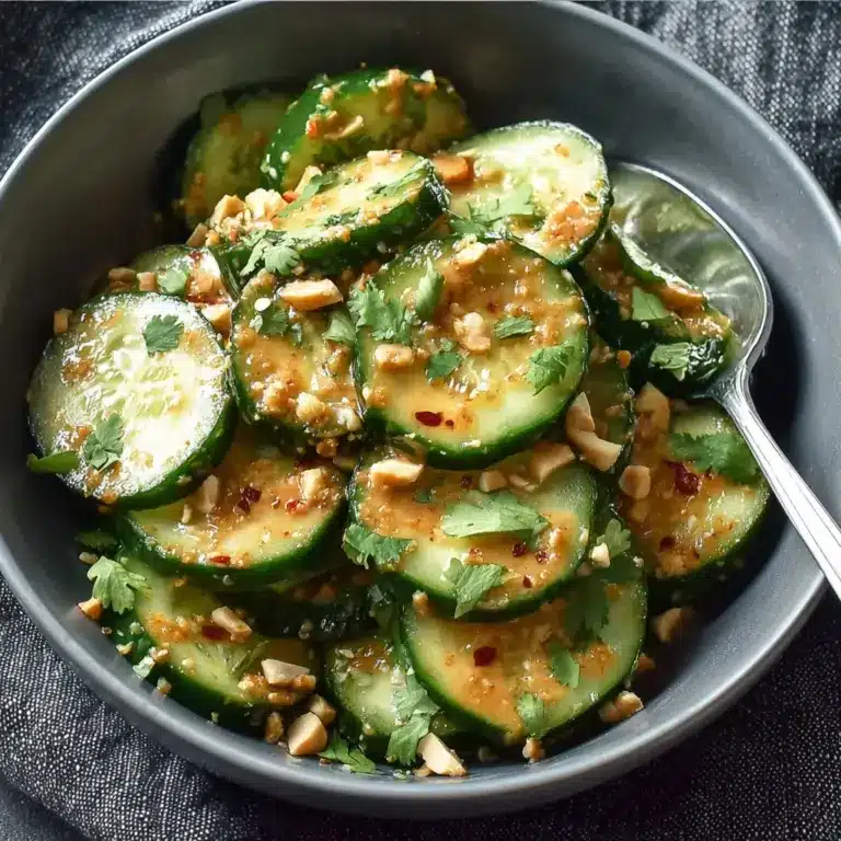 Cucumbers in Spicy Peanut Sauce Recipe
