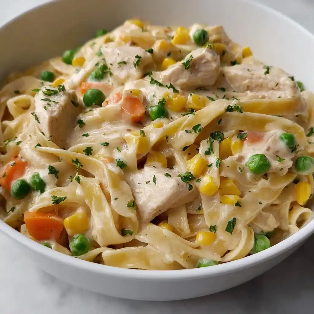 Quick Chicken Pot Pie Pasta Recipe