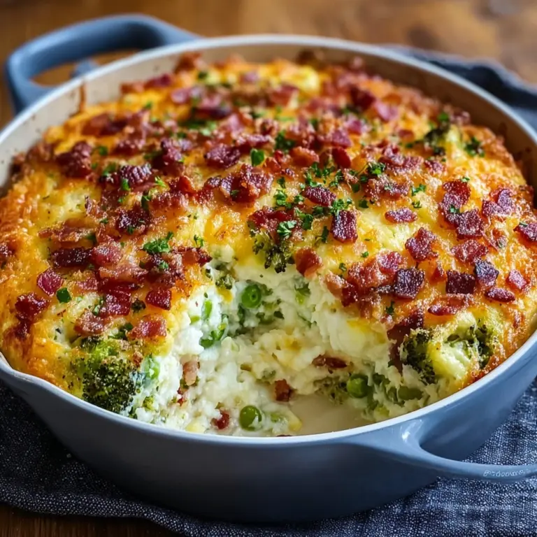 Loaded Cauliflower and Broccoli Casserole Recipe