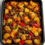 Oven Baked Southwestern Beef and Pepper Bake Recipe