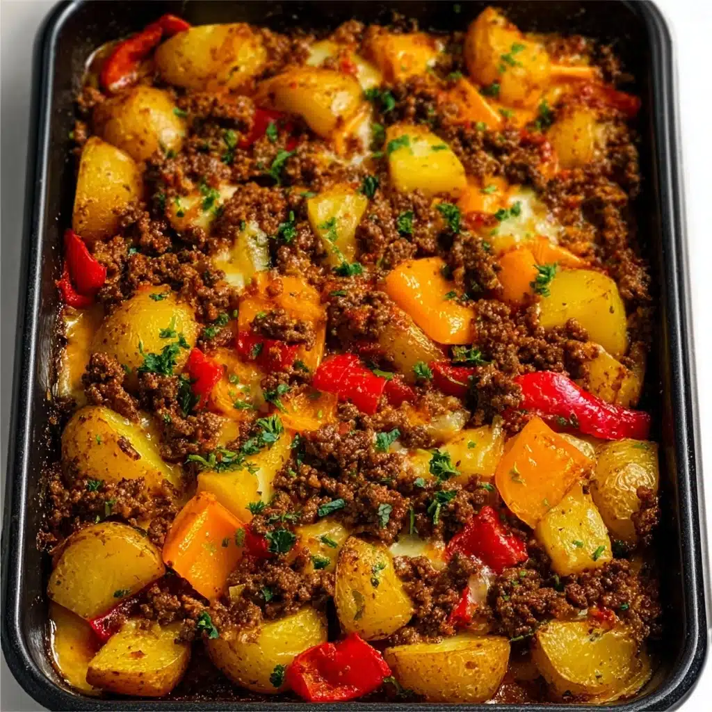Oven Baked Southwestern Beef and Pepper Bake Recipe