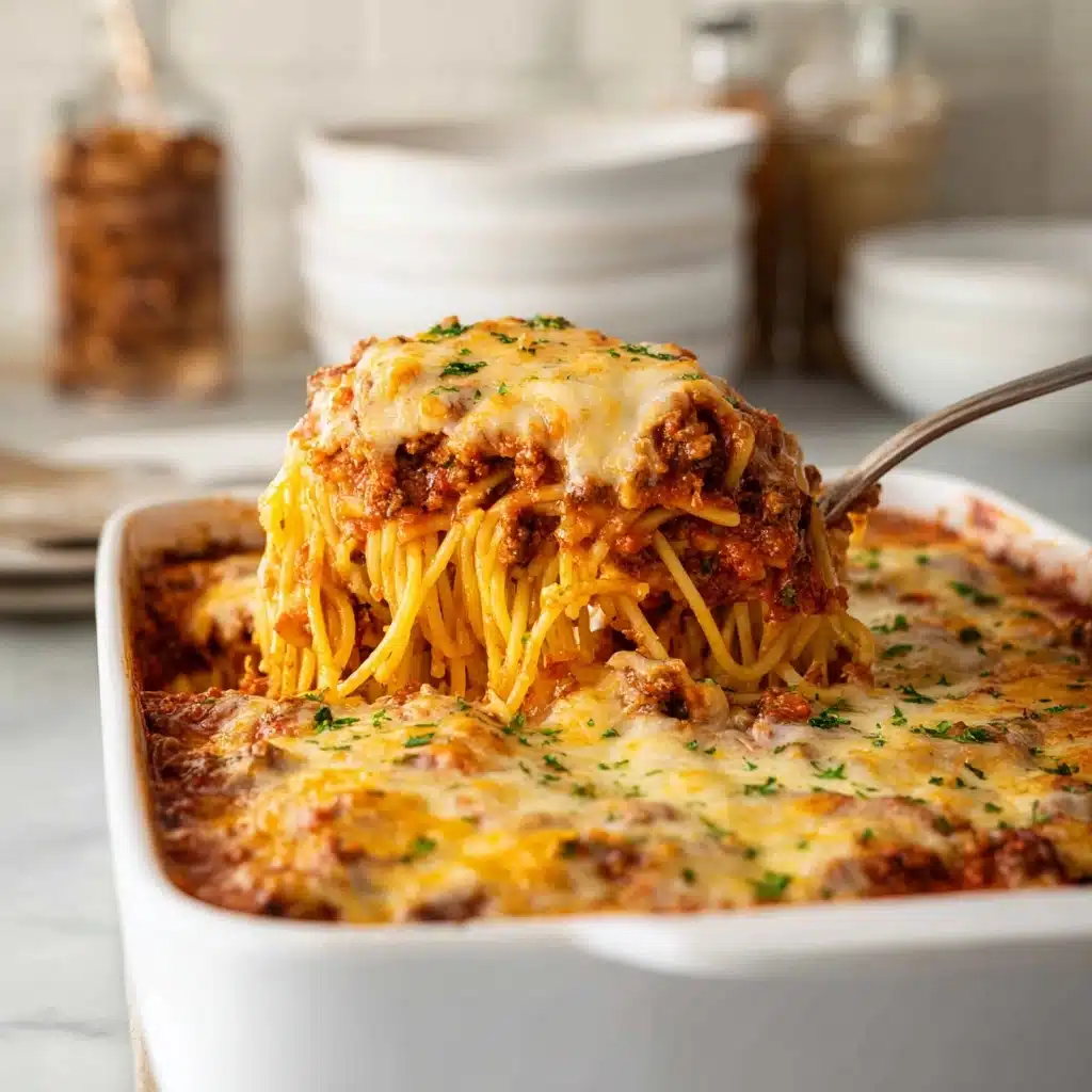 Creamy Southern Spaghetti Bake Recipe