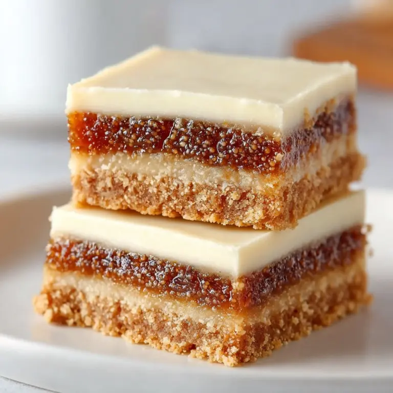 Decadent Fig and Cream Cheese Bars Recipe