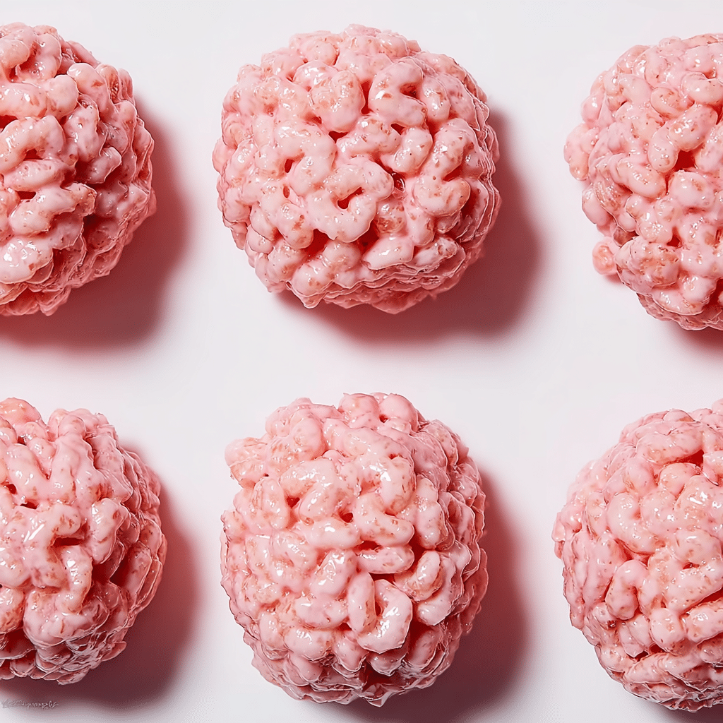 Marshmallow Rice Krispies Halloween Brains Recipe - Recipe Image