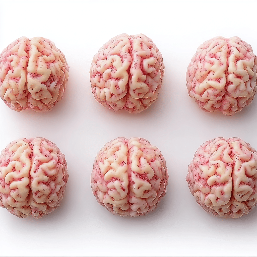 Marshmallow Rice Krispies Halloween Brains Recipe - Recipe Image