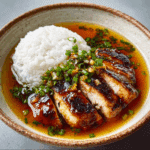 Caramelised Soy Chicken in Garlic Ginger Broth with Rice Recipe